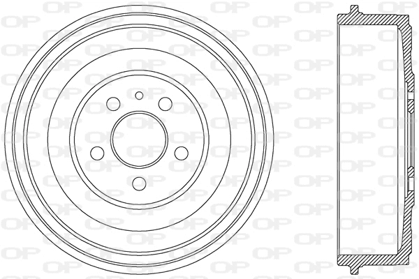 Tambour de frein OPEN PARTS BAD9028.10