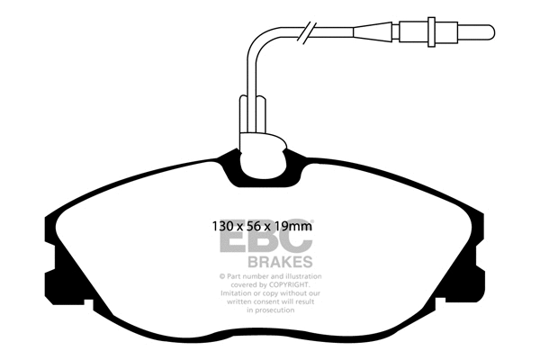 Kit de plaquettes de frein, frein à disque EBC Brakes DP21047
