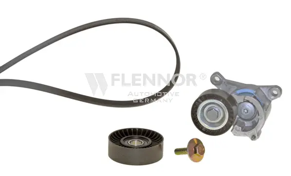 Jeu de courroies trapézoïdales à nervures FLENNOR F906PK1190