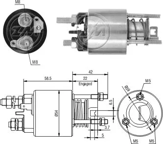 Contacteur, démarreur ZM ZM 1-595