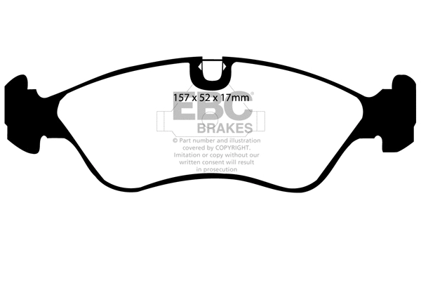 Kit de plaquettes de frein, frein à disque EBC Brakes DP5760NDX