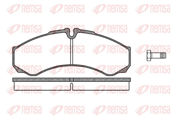 Kit de plaquettes de frein, frein à disque REMSA 0651.10