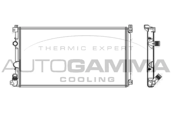 Radiateur, refroidissement du moteur AUTOGAMMA 103739