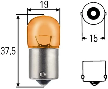 Ampoule, feu clignotant HELLA 8GA 002 071-051