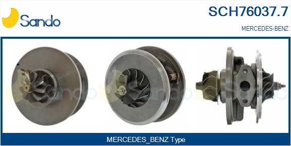 Groupe carter, turbocompresseur SANDO SCH76037.7
