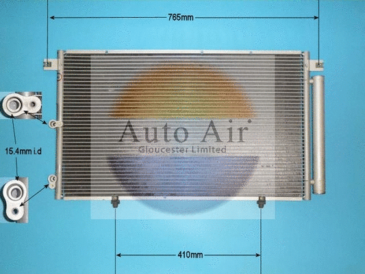 Condenseur, climatisation AUTO AIR GLOUCESTER 16-1082