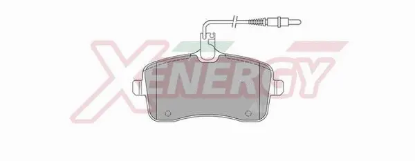 Kit de plaquettes de frein, frein à disque AP XENERGY X40935