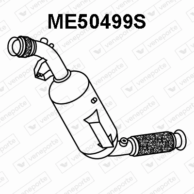 Filtre à particules / à suie, échappement VENEPORTE ME50499S