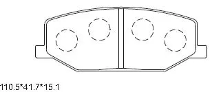 Kit de plaquettes de frein, frein à disque ASIMCO KD3729