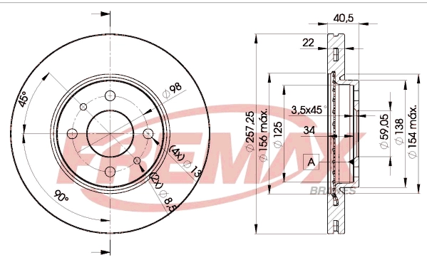 Disque de frein FREMAX BD-1650