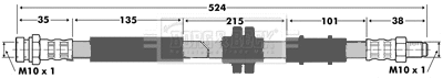 Flexible de frein BORG & BECK BBH7374