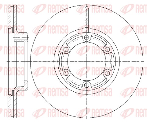 Disque de frein REMSA 6438.10