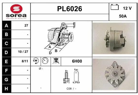 Alternateur SERA PL6026