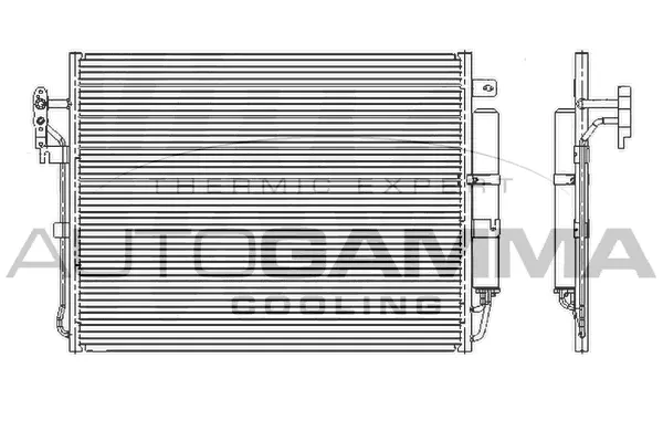 Condenseur, climatisation AUTOGAMMA 105862