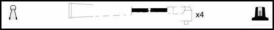 Kit de câbles d'allumage LEMARK HOES363