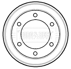Tambour de frein BORG & BECK BBR7084