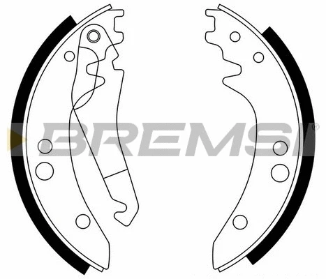 Jeu de mâchoires de frein BREMSI GF0309