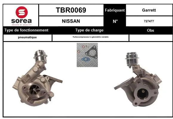 Turbocompresseur, suralimentation EAI TBR0069