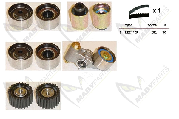 Kit de courroie crantée MABYPARTS OBK010290
