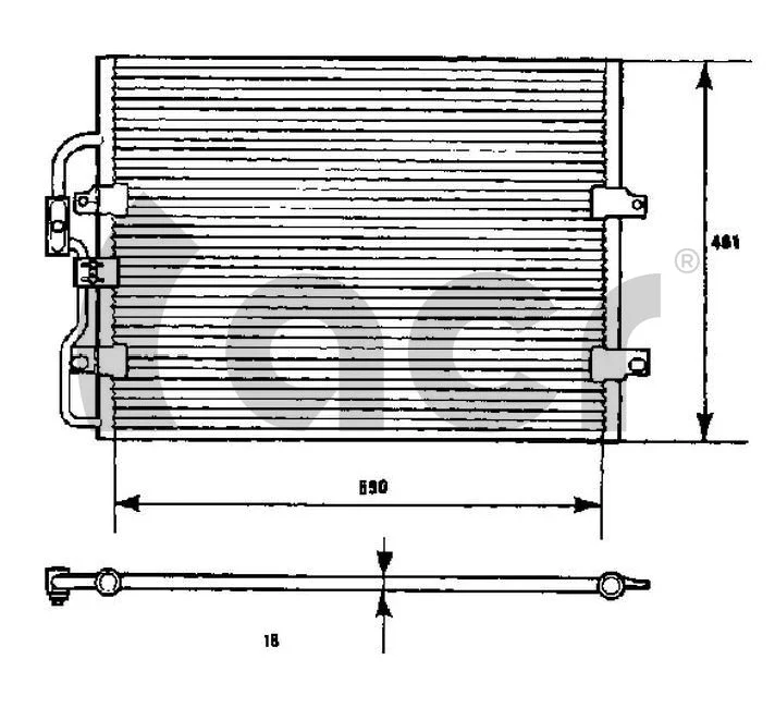 Condenseur, climatisation ACR 300443