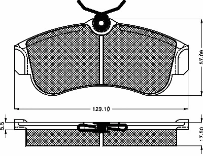 Kit de plaquettes de frein, frein à disque BSF 10124