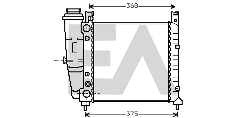 Radiateur, refroidissement du moteur EACLIMA 31R25009