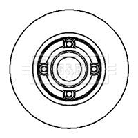 Disque de frein BORG & BECK BBD5889S
