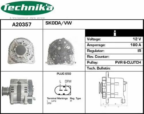 Alternateur Technika A20357