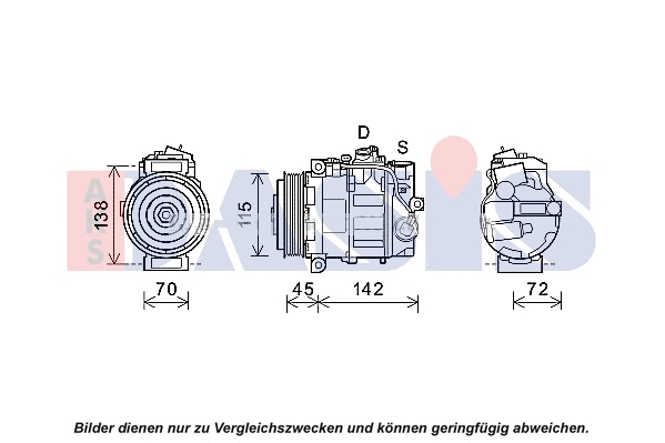 Compresseur, climatisation AKS DASIS 852713N