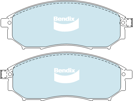 Kit de plaquettes de frein, frein à disque BENDIX-SEA DB1696 GCT