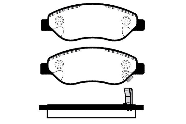 Kit de plaquettes de frein, frein à disque Technika 01714A