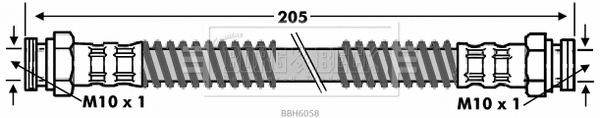 Flexible de frein BORG & BECK BBH6058