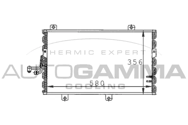Condenseur, climatisation AUTOGAMMA 101560