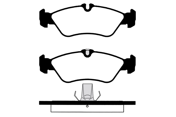 Kit de plaquettes de frein, frein à disque Technika 02055