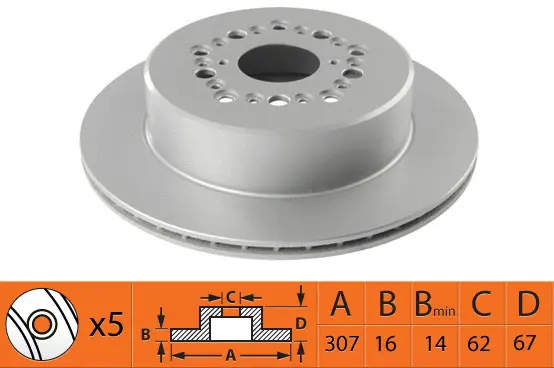 Disque de frein SB BR21225T