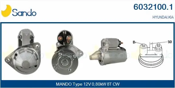 Démarreur SANDO 6032100.1