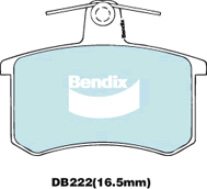 Kit de plaquettes de frein, frein à disque BENDIX-SEA DB222 GCT
