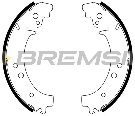 Jeu de mâchoires de frein BREMSI GF0160