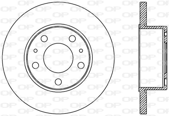 Disque de frein OPEN PARTS BDA2437.10