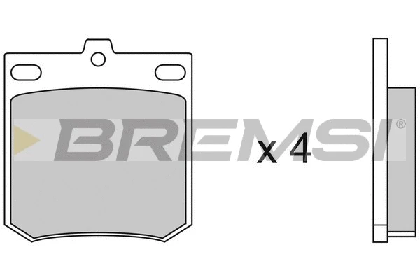 Kit de plaquettes de frein, frein à disque BREMSI BP2049