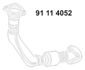 Tuyau d'échappement EBERSPÄCHER 91 11 4052
