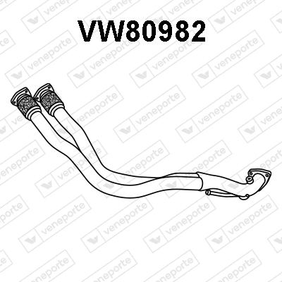Tuyau d'échappement VENEPORTE VW80982