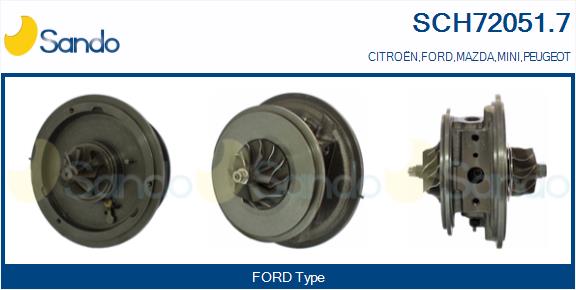Groupe carter, turbocompresseur SANDO SCH72051.7