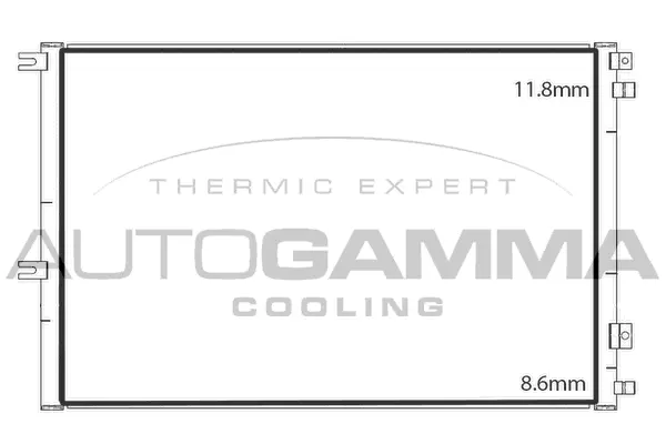 Condenseur, climatisation AUTOGAMMA 107906