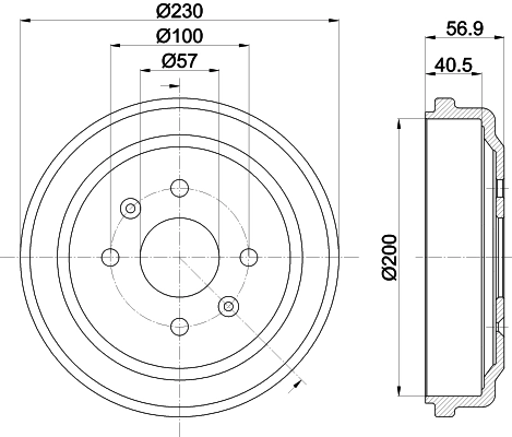 Tambour de frein MINTEX MBD288