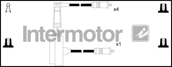 Kit de câbles d'allumage INTERMOTOR 76237