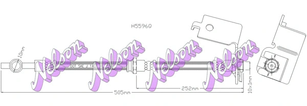 Flexible de frein KAWE H5596Q