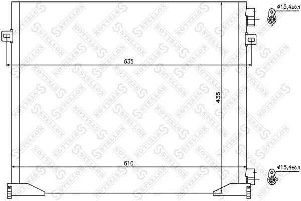 Condenseur, climatisation STELLOX 10-45635-SX