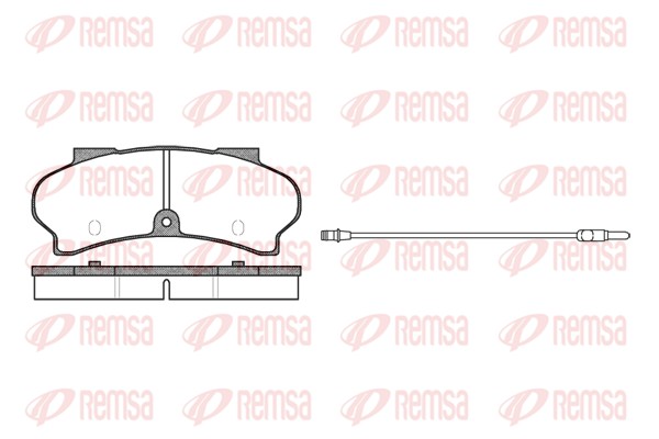 Kit de plaquettes de frein, frein à disque REMSA 0026.12