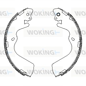 Mâchoire de frein WOKING Z4548.00